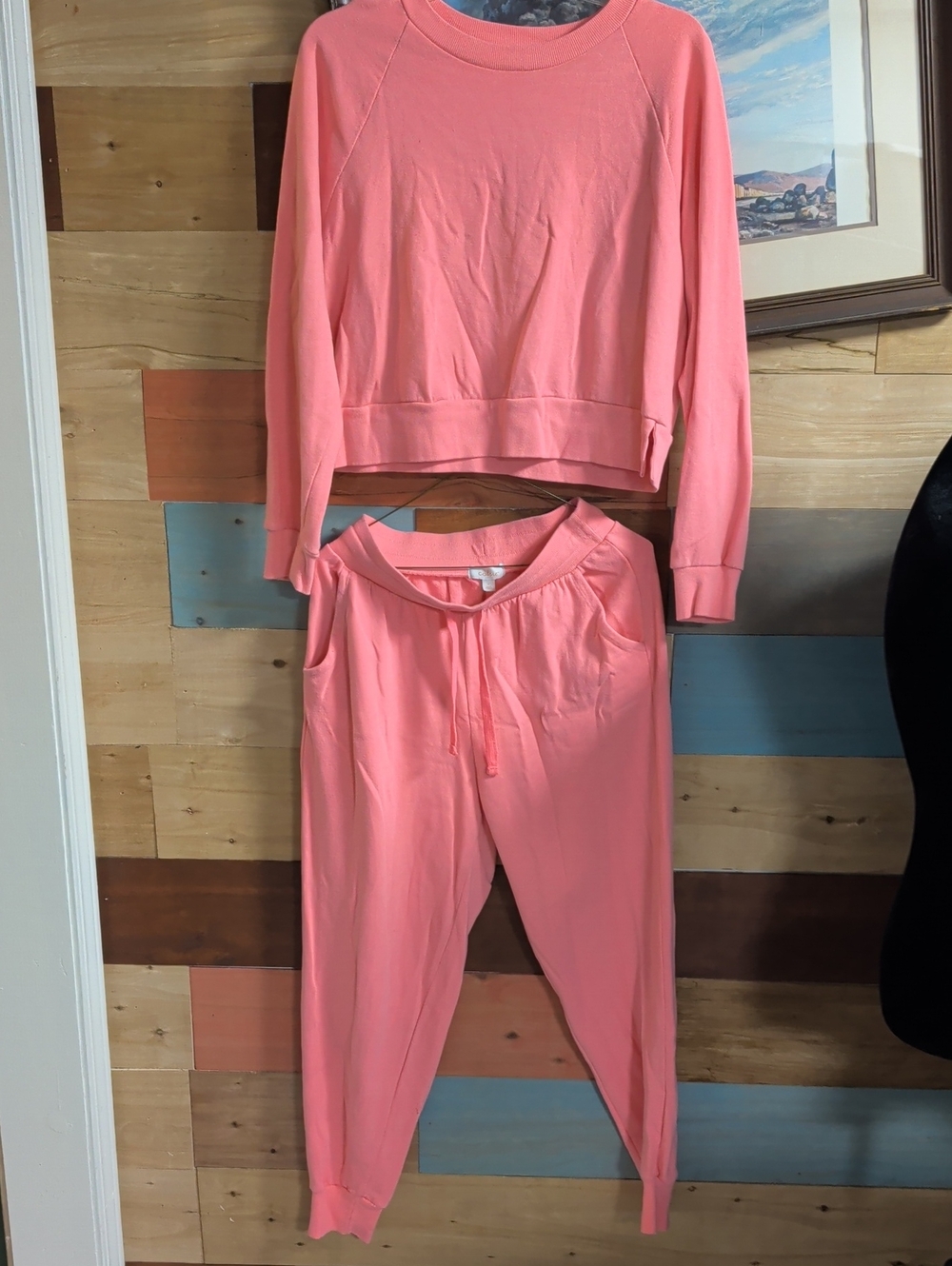 Colsie Coral Pink Jogger Set